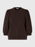 Selected Femme Tenny 3/4 sweat top delicioso / brown